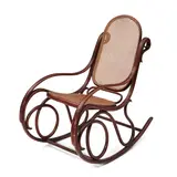 Thonet Bentwood Rocker, Vienna, Austria, early 20th century, caned seat and back, partial paper label and branded mark, ht. 38 1/4, seat ht. 14 1/2, wd. 21 3/4, dp. 39 in.