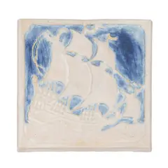 Ship Tile by Marblehead Pottery, sold May 2023