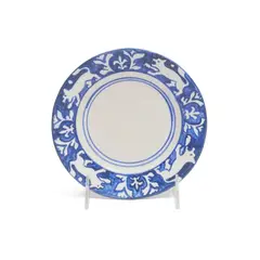 "Tapestry Lion" Pattern Plate by Dedham Pottery, sold May 2023