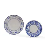 Dedham Pottery, "Swan" and "Polar Bear" Plates