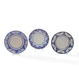 Dedham Pottery, "Swan," "Moth," and "Butterfly with Flower" Plates