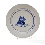 Dedham Pottery, "Scottie Dogs" Pattern Plate
