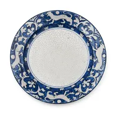 "Tapestry Lion" Pattern Plate by Dedham Pottery, offered May 2023