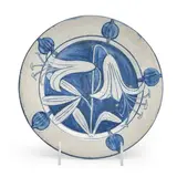 Maude Davenport, for Dedham Pottery "Tiger Lily" Pattern Plate