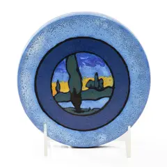 Lili Shapiro, for Saturday Evening Girls Landscape Medallion Pottery Trivet