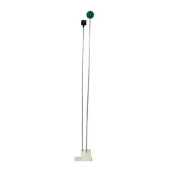 Takis, Signals, 1968, plastic and metal light fixtures on two metal rods and painted base