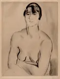 Iosif Iser, Modelul (Suzanne Caudal), 1927-1928, acvaforte și gravură cu acul