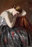 Emilian Lăzărescu, Melancolie, 1926, ulei pe pânză