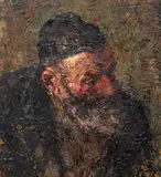 Evreu by Octav Băncilă, ulei pe pânză, sold Dec 2023