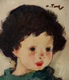 Nicolae Tonitza, Cap de copil (Nineta Gusti)