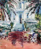 Dimitrie Berea, Vilă la Nisa, 1958, ulei pe pânză