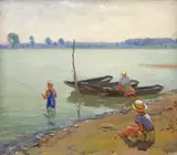 János Czencz, Zi de vacanță la bunici, 1938, ulei pe pânză