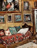 Gheorghe Petrașcu, Interior cu portret de familie