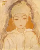 Nicolae Tonitza, Micuța tătăroaică (Rachiș Ali), 1936, guașă vernisată pe carton