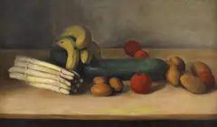 Arthur Segal, Fructe și legume, 1937, ulei pe pânză