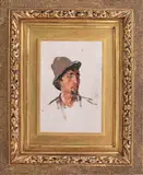 Nicolae Grigorescu, Lingurar (Portretul lui Matei Rudaru), 1900-1904, ulei pe placaj