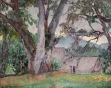 Ion Theodorescu-Sion, Margine de crâng, cca. 1929, ulei pe carton