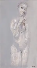 Francisc Bartok, Nud, 1979, ulei pe pfl