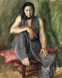 Iosif Iser, Odaliscă, 1935, guașă pe carton