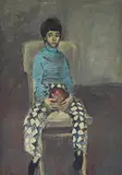 Dimitar Lalev, The artist's son (Delyan), oil on canvas
