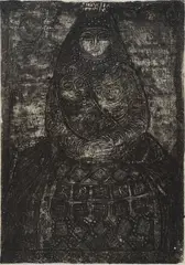 Maternity by Dimitar Kazakov-Neron, monotype, offered Dec 2023