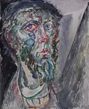 Atanas Patsev, Self-portrait, 1983, oil on canvas