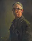 Nikola Arushev, Self-portrait, 1934, oil on canvas