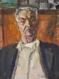 Raphael Michailov, Portrait of the actor Stefan Penchev, oil on canvas