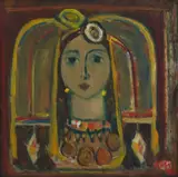 Hristo Todorov, Bulgarian woman, 1968, oil on canvas