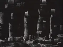 Vasil Ivanov, Cosmic landscape, 1967, chalk on photographic paper