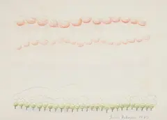 Ivan Rabuzin, Red Clouds, 1979, colored pencil on paper