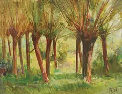 Ferdo Kovačević, Spring, 1898, oil on wood