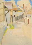Vilko Gecan, Veduta of Sarajevo, gouache and watercolour on paper