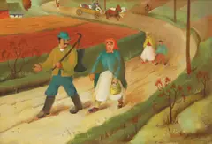 Kamilo Ružička, On the Road, 1927.-1929., oil on canvas