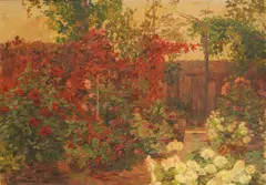 Ferdo Kovačević, Garden, 1916, oil on canvas