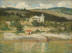Menci Clement Crnčić, The Painter's Villa in Novi Vinodolski, cca. 1915., oil on canvas