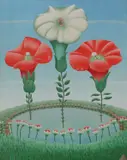 Ivan Rabuzin, Morning Glories, 1965, oil on canvas