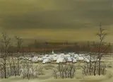 Ivan Lacković Croata, December, 1969, oil on glass