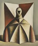 Željko Lapuh, Knight, 1994, oil on canvas