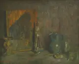 Emanuel Vidović, Still Life with Statuette, 1945.-1950., oil on canvas