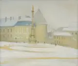 Josip Vaništa, Kaptol, 1998, oil on canvas