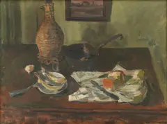 Raoul Goldoni, Still Life, 1950, oil on canvas