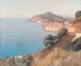 Alexei Vasilievich Hanzen, Dubrovnik Bay, 1926, oil on canvas