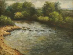 Ferdo Kovačević, Sava, 1920, oil on canvas