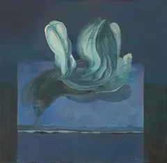 Ivica Šiško, Blue Flower, 1981, oil on canvas