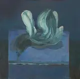 Ivica Šiško, Blue Flower, 1981, oil on canvas