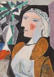 Eugenia Iftodi, Portret cubist, ulei pe carton