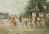 Constion, Hora de duminică, ulei pe carton