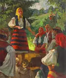 László Weith, Sfat popular, ulei pe pânză