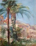 Paul Molda, Vedere din Palermo, ulei pe pânză